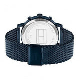 Buy Shop Tommy Hilfiger Evan Blue Dial Blue Mesh Bracelet Watch for Men - 1710397 USA Online