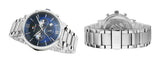 Buy Shop Tommy Hilfiger Evan Chronograph Blue Dial Silver Steel Strap Watch For Men - 1710409 USA Online