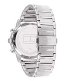 Buy Shop Tommy Hilfiger Evan Chronograph Blue Dial Silver Steel Strap Watch For Men - 1710409 USA Online