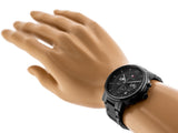 Buy Shop Tommy Hilfiger Evan Chronograph Quartz Black Dial Black Steel Strap Watch For Men - 1710410 USA Online
