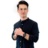 Buy Shop Tommy Hilfiger Evan Chronograph Quartz Black Dial Black Steel Strap Watch For Men - 1710410 USA Online
