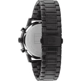 Buy Shop Tommy Hilfiger Evan Chronograph Quartz Black Dial Black Steel Strap Watch For Men - 1710410 USA Online