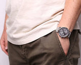 Buy Shop Tommy Hilfiger Evan Grey Dial Silver Mesh Bracelet Watch for Men - 1710396 USA Online