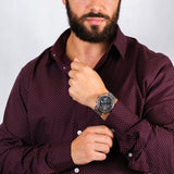 Buy Shop Tommy Hilfiger Evan Grey Dial Silver Mesh Bracelet Watch for Men - 1710396 USA Online