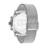 Buy Shop Tommy Hilfiger Evan Grey Dial Silver Mesh Bracelet Watch for Men - 1710396 USA Online