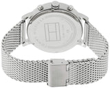 Buy Shop Tommy Hilfiger Evan Grey Dial Silver Mesh Bracelet Watch for Men - 1710396 USA Online