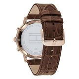 Buy Shop Tommy Hilfiger Evan White Dial Brown Leather Strap Watch for Men - 1710394 USA Online