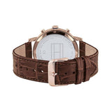 Buy Shop Tommy Hilfiger Evan White Dial Brown Leather Strap Watch for Men - 1710394 USA Online