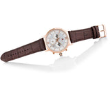 Buy Shop Tommy Hilfiger Evan White Dial Brown Leather Strap Watch for Men - 1710394 USA Online