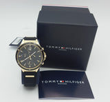 Buy Shop Tommy Hilfiger Eve Chronograph Quartz Black Dial Black Silicone Strap Watch For Women - 1782282 USA Online