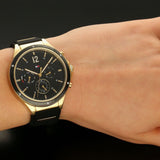 Buy Shop Tommy Hilfiger Eve Chronograph Quartz Black Dial Black Silicone Strap Watch For Women - 1782282 USA Online