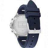 Buy Shop Tommy Hilfiger Eve Chronograph Quartz Blue Dial Blue Rubber Strap Watch For Women - 1782281 USA Online