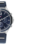 Buy Shop Tommy Hilfiger Eve Chronograph Quartz Blue Dial Blue Rubber Strap Watch For Women - 1782281 USA Online