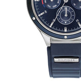 Buy Shop Tommy Hilfiger Eve Chronograph Quartz Blue Dial Blue Rubber Strap Watch For Women - 1782281 USA Online