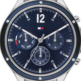 Buy Shop Tommy Hilfiger Eve Chronograph Quartz Blue Dial Blue Rubber Strap Watch For Women - 1782281 USA Online