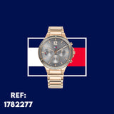 Buy Shop Tommy Hilfiger Eve Chronograph Quartz Grey Dial Rose Gold Steel Strap Watch For Women - 1782277 USA Online