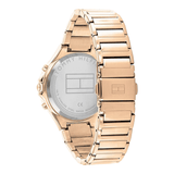 Buy Shop Tommy Hilfiger Eve Chronograph Quartz Grey Dial Rose Gold Steel Strap Watch For Women - 1782277 USA Online