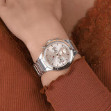 Buy Shop Tommy Hilfiger Eve Chronograph Quartz Pink Dial Silver Steel Strap Watch For Women - 1782279 USA Online