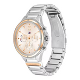 Buy Shop Tommy Hilfiger Eve Chronograph Quartz Pink Dial Silver Steel Strap Watch For Women - 1782279 USA Online