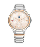 Buy Shop Tommy Hilfiger Eve Chronograph Quartz Pink Dial Silver Steel Strap Watch For Women - 1782279 USA Online