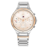 Buy Shop Tommy Hilfiger Eve Chronograph Quartz Pink Dial Silver Steel Strap Watch For Women - 1782279 USA Online