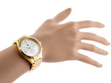 Buy Shop Tommy Hilfiger Eve Chronograph Quartz White Dial Gold Steel Strap Watch For Women - 1782278 USA Online