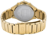 Buy Shop Tommy Hilfiger Eve Chronograph Quartz White Dial Gold Steel Strap Watch For Women - 1782278 USA Online