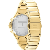 Buy Shop Tommy Hilfiger Eve Chronograph Quartz White Dial Gold Steel Strap Watch For Women - 1782278 USA Online