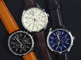 Buy Shop Tommy Hilfiger Gavin Blue Dial Blue Leather Strap Watch for Men - 1791468 USA Online