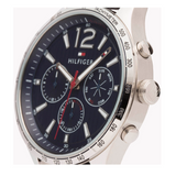 Buy Shop Tommy Hilfiger Gavin Blue Dial Blue Leather Strap Watch for Men - 1791468 USA Online