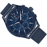 Buy Shop Tommy Hilfiger Gavin Chronograph Blue Dial Blue Mesh Bracelet Watch for Men - 1791471 USA Online