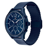 Buy Shop Tommy Hilfiger Gavin Chronograph Blue Dial Blue Mesh Bracelet Watch for Men - 1791471 USA Online