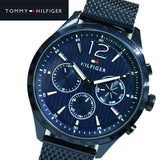 Buy Shop Tommy Hilfiger Gavin Chronograph Blue Dial Blue Mesh Bracelet Watch for Men - 1791471 USA Online