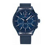 Buy Shop Tommy Hilfiger Gavin Chronograph Blue Dial Blue Mesh Bracelet Watch for Men - 1791471 USA Online