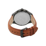 Buy Shop Tommy Hilfiger Gavin Chronograph Quartz Black Dial Brown Leather Strap Watch for Men - 1791470 USA Online