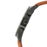 Buy Shop Tommy Hilfiger Gavin Chronograph Quartz Black Dial Brown Leather Strap Watch for Men - 1791470 USA Online
