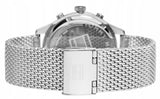 Buy Shop Tommy Hilfiger Gavin Chronograph Quartz Grey Dial Silver Mesh Bracelet Watch for Men - 1791466 USA Online