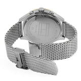 Buy Shop Tommy Hilfiger Gavin Chronograph Quartz Grey Dial Silver Mesh Bracelet Watch for Men - 1791466 USA Online