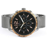 Buy Shop Tommy Hilfiger Gavin Chronograph Quartz Grey Dial Silver Mesh Bracelet Watch for Men - 1791466 USA Online