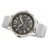 Buy Shop Tommy Hilfiger Gavin Chronograph Quartz Grey Dial Silver Mesh Bracelet Watch for Men - 1791466 USA Online