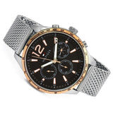 Buy Shop Tommy Hilfiger Gavin Chronograph Quartz Grey Dial Silver Mesh Bracelet Watch for Men - 1791466 USA Online