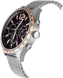 Buy Shop Tommy Hilfiger Gavin Chronograph Quartz Grey Dial Silver Mesh Bracelet Watch for Men - 1791466 USA Online