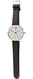 Buy Shop Tommy Hilfiger Gavin Chronograph White Dial Brown Leather Strap Watch for Men - 1791467 USA Online