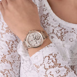 Buy Shop Tommy Hilfiger Harper Chronograph Quartz Rose Gold Dial Rose Gold Steel Strap Watch For Women - 1782224 USA Online