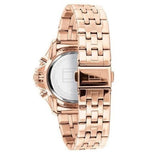 Buy Shop Tommy Hilfiger Harper Chronograph Quartz Rose Gold Dial Rose Gold Steel Strap Watch For Women - 1782224 USA Online