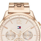 Buy Shop Tommy Hilfiger Harper Chronograph Quartz Rose Gold Dial Rose Gold Steel Strap Watch For Women - 1782224 USA Online