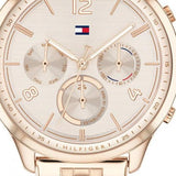 Buy Shop Tommy Hilfiger Harper Chronograph Quartz Rose Gold Dial Rose Gold Steel Strap Watch For Women - 1782224 USA Online