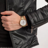 Buy Shop Tommy Hilfiger Harper Chronograph White Dial Gold Steel Strap Watch For Women - 1782223 USA Online