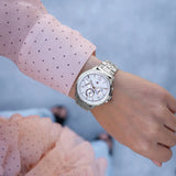 Buy Shop Tommy Hilfiger Harper Chronograph White Dial Silver Steel Strap Watch For Women - 1782222 USA Online