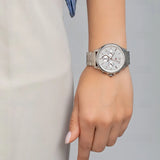Buy Shop Tommy Hilfiger Harper Chronograph White Dial Silver Steel Strap Watch For Women - 1782222 USA Online